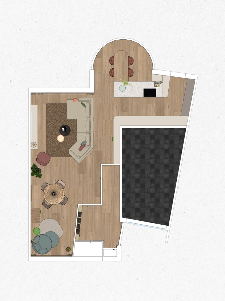 Plattegrond indeling woning Zoetermeer