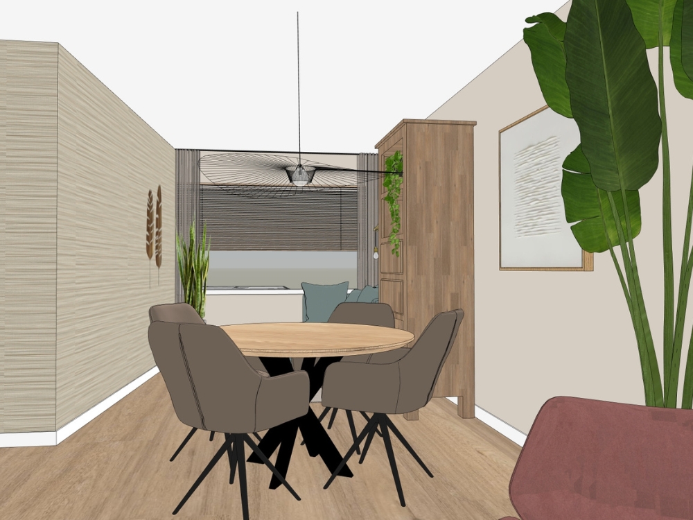 Interieuradvies Sjans met Interieur woning in Zoetermeer. Indeling, kleuradvies en verbouwing.