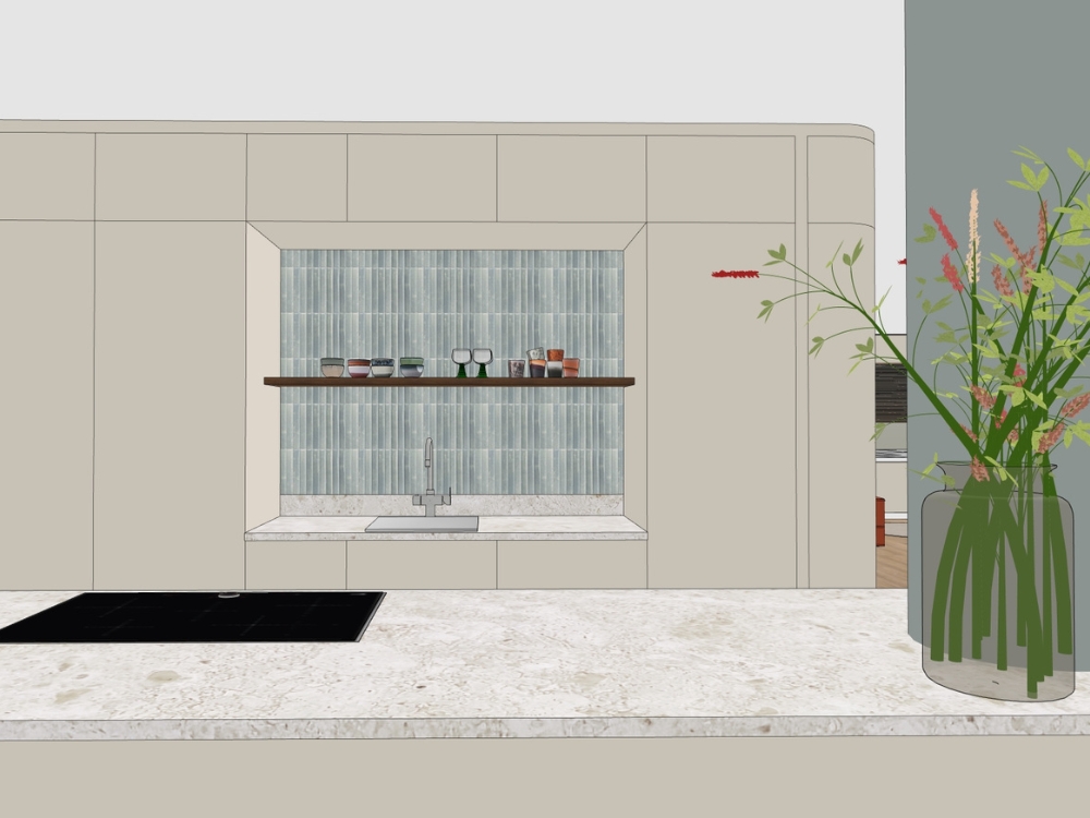 Keukenontwerp project Zoetermeer. Interieuradvies Sjans met Interieur.